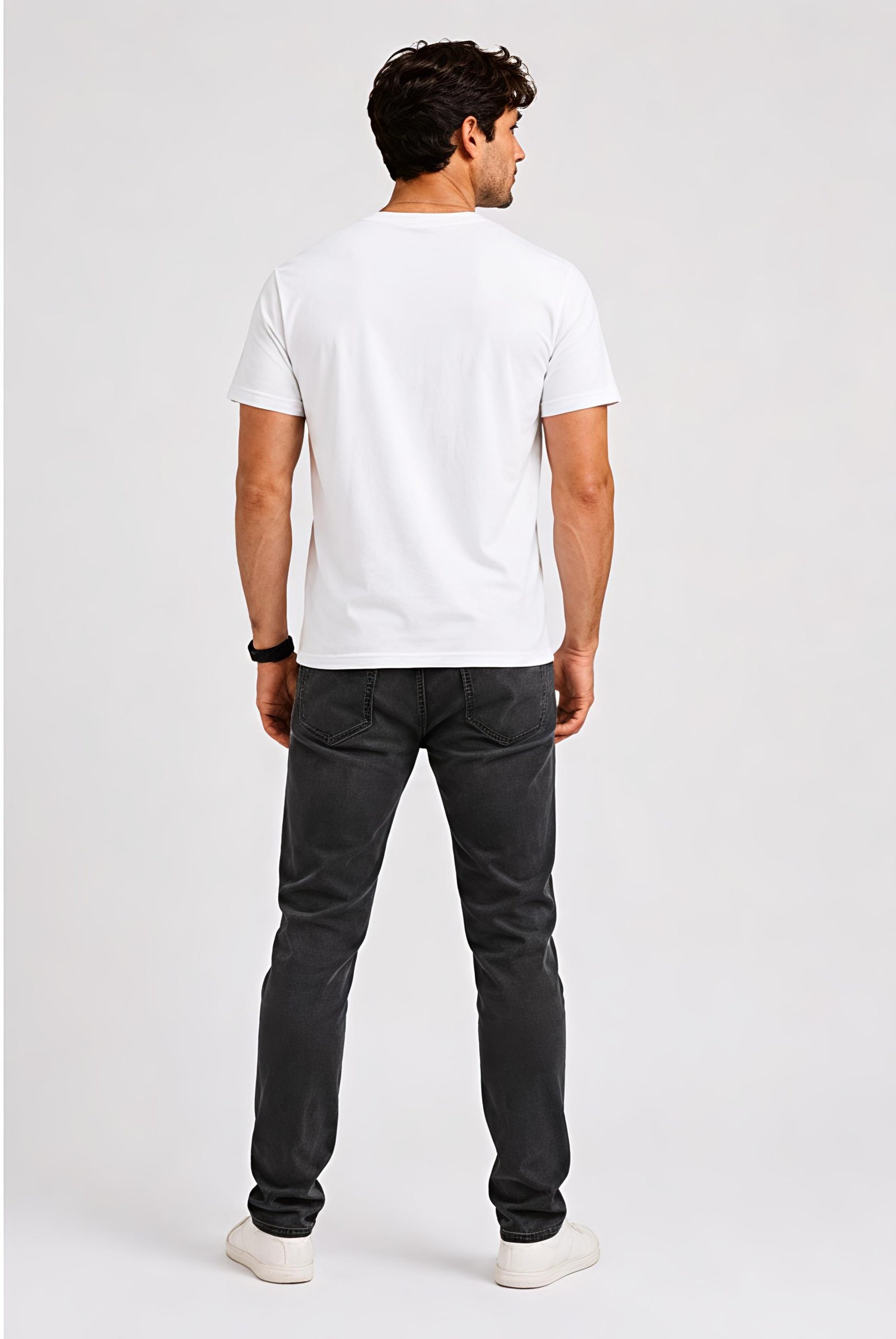 Men's Regular fit White Kolkata culture Graphic Printed T-Shirt