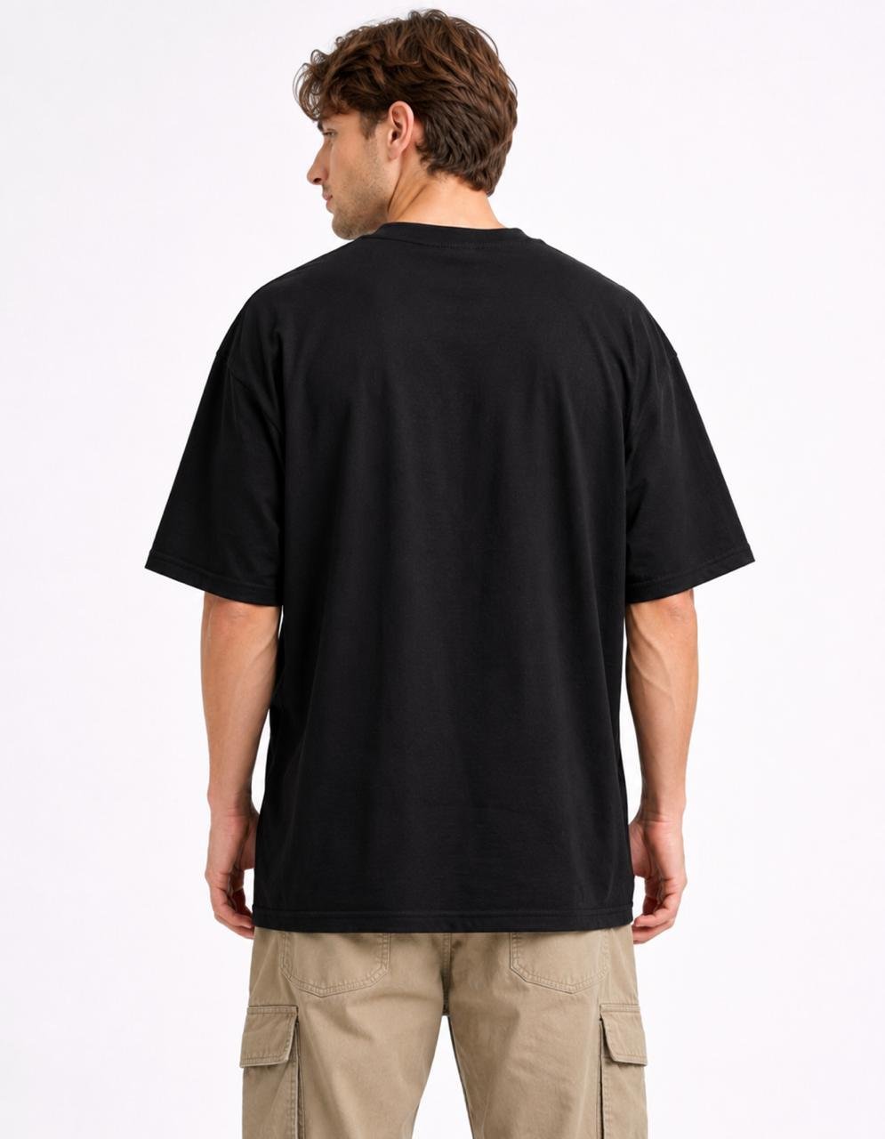 Men's Regular fit Black Blue Whale Graphic Printed T-Shirt